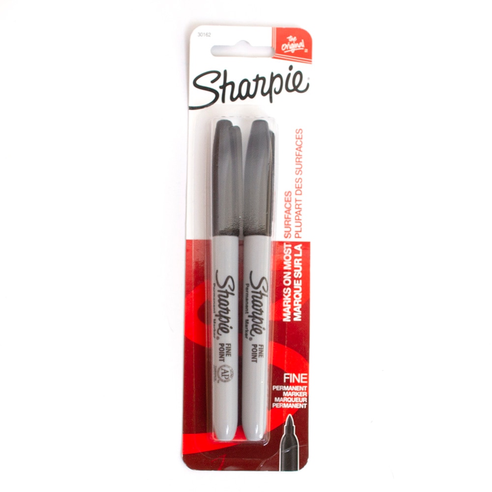 Sharpie, Black, Markers, Art & School, Fine, 2 pack, 416628
